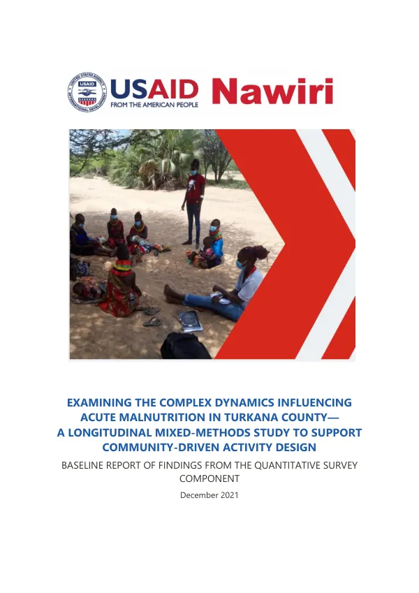 Baseline Quantitative Report: Acute Malnutrition in Turkana County