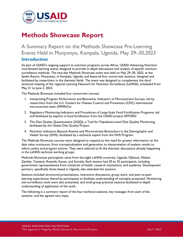 Methods Showcase Report: Pre-Learning Events in Kampala, Uganda (May 2023)