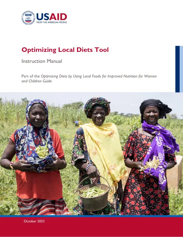 Optimizing Local Diets Tool Instruction Manual