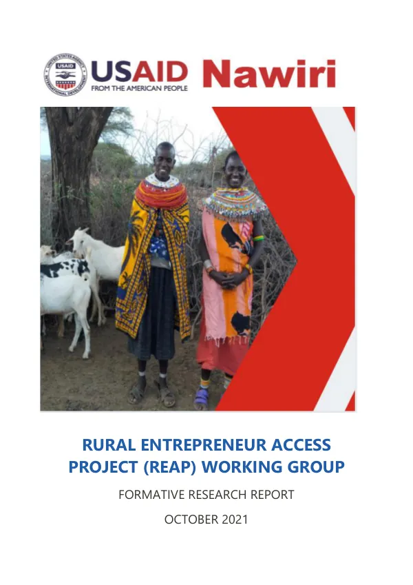 REAP Formative Research Report 2021
