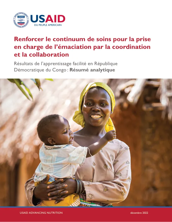 Strengthening the Continuum of Care for Wasting through Coordination and Collaboration