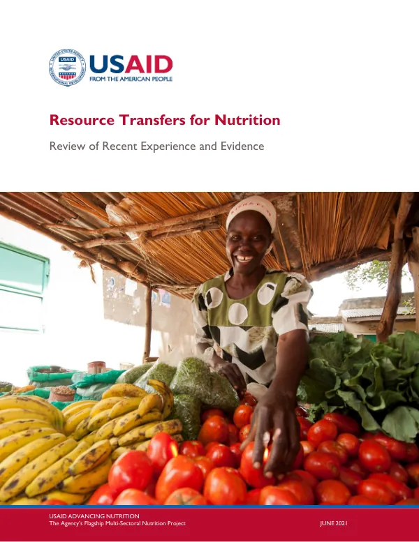 Resource Transfers for Nutrition: Review of Experience and Evidence