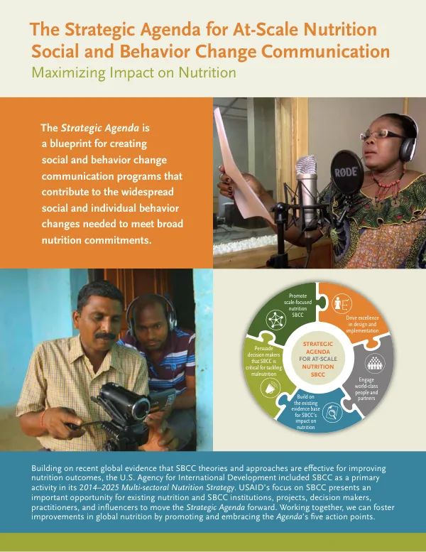 Strategic Agenda for At-Scale Nutrition Social and Behavior Change Communication
