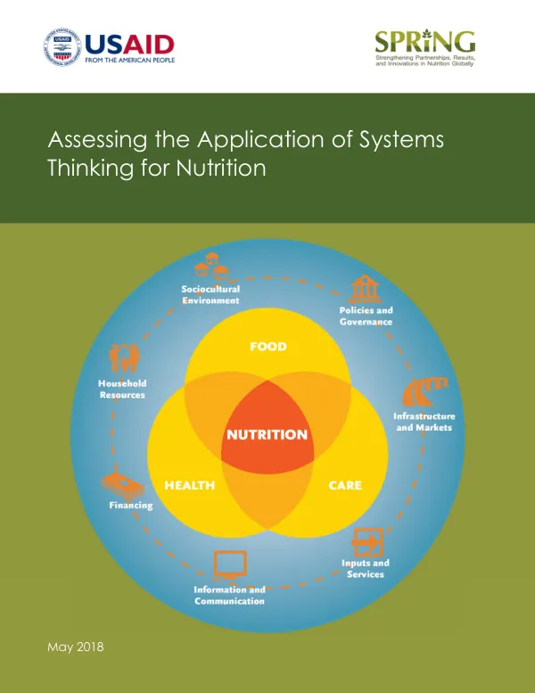 Assessing Systems Thinking for Nutrition: A SPRING Tool (May 2018)