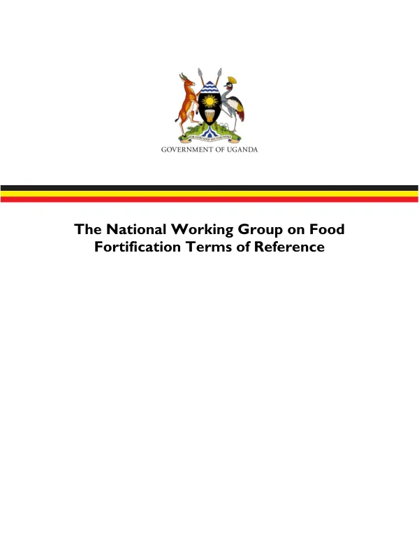 Uganda NWGFF Terms of Reference