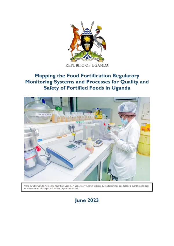Uganda Food Fortification Regulatory Monitoring Report 2023