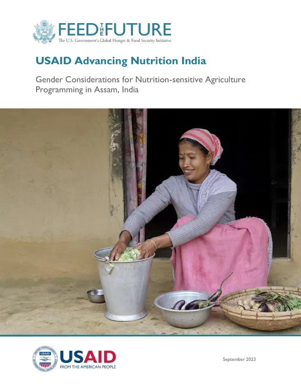 Gender Considerations for Nutrition-Sensitive Agriculture Programming in Assam, India