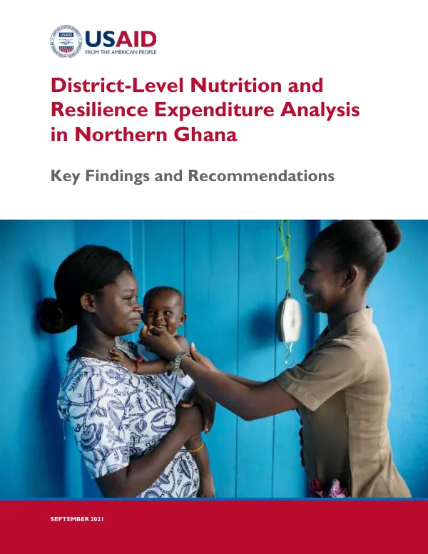 USAID Advancing Nutrition: District-Level Expenditure Analysis in Northern Ghana