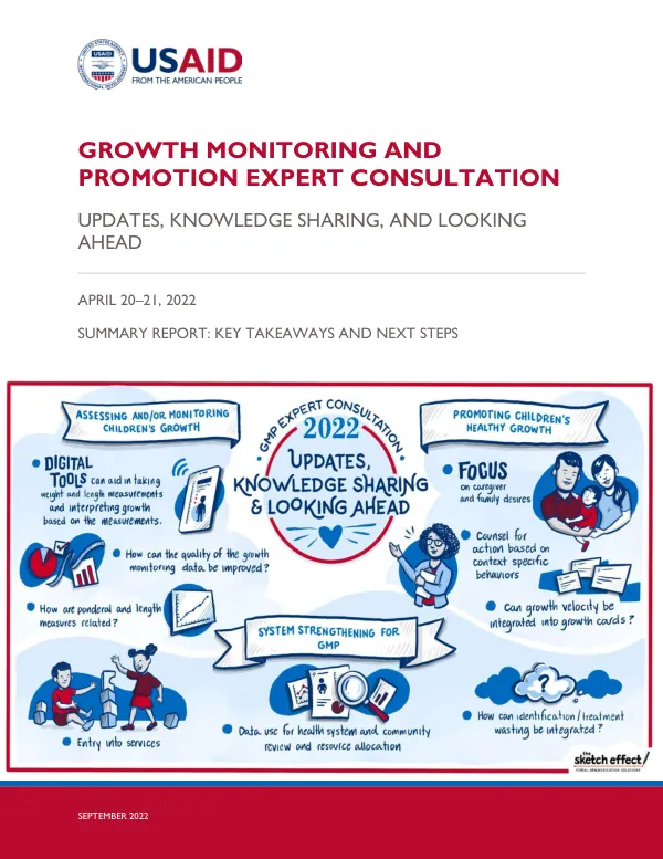 Growth Monitoring and Promotion Expert Consultation Report (September 2022)