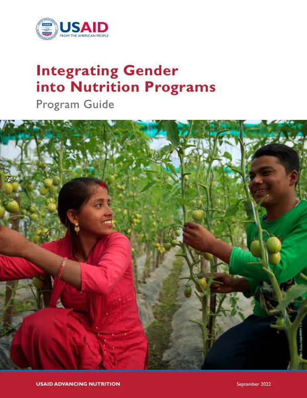 Integrating Gender into Nutrition Programs: Program Guide (September 2022)