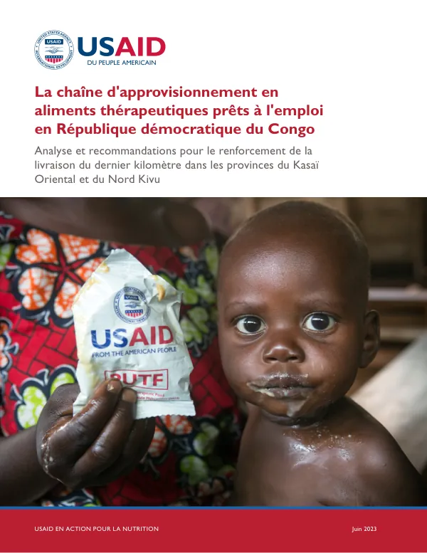 RUTF Supply Chain in DRC: USAID Report