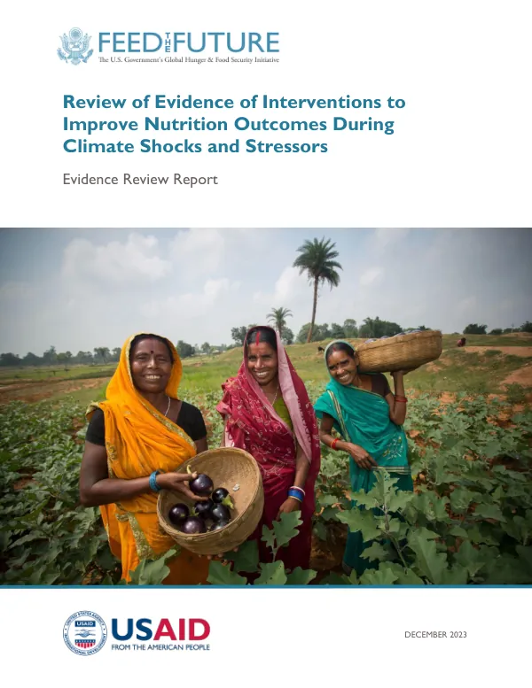 Review of Evidence: Nutrition Outcomes During Climate Shocks and Stressors