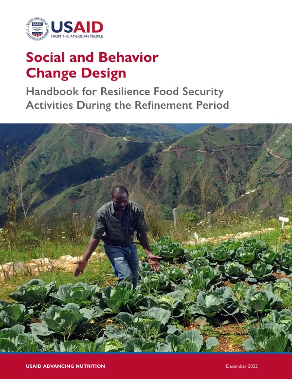 Social and Behavior Change Design Handbook for Food Security Activities
