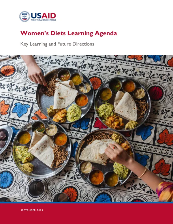 Women's Diets Learning Agenda: Key Learning and Future Directions (September 2023)