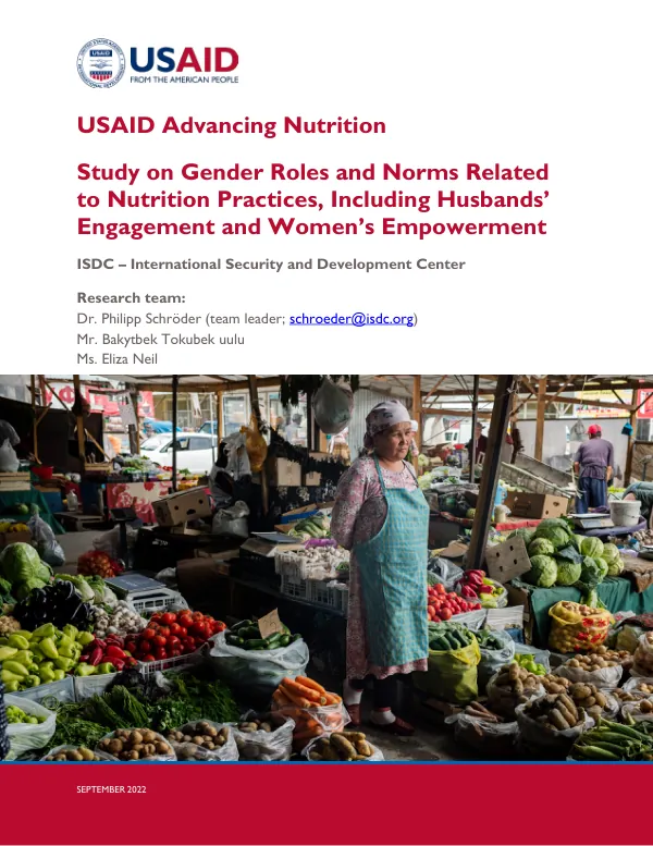 USAID Advancing Nutrition Study: Gender Roles, Nutrition, and Empowerment in Kyrgyzstan (2022)
