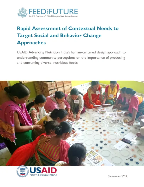 USAID Rapid Assessment: Social and Behavior Change Approaches in India (2022)