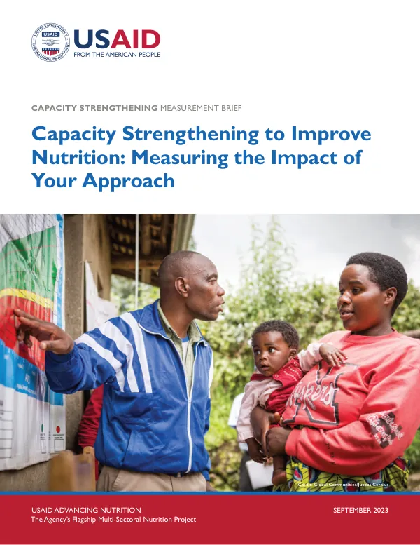Capacity Strengthening to Improve Nutrition: Measuring the Impact of Your Approach (September 2023)