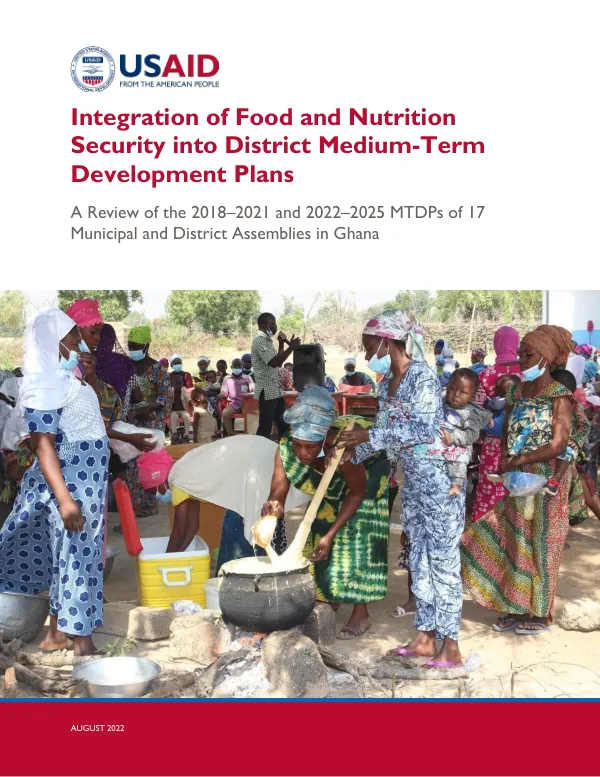 Integration of Food and Nutrition Security into District Medium-Term Development Plans in Ghana (2018–2025)