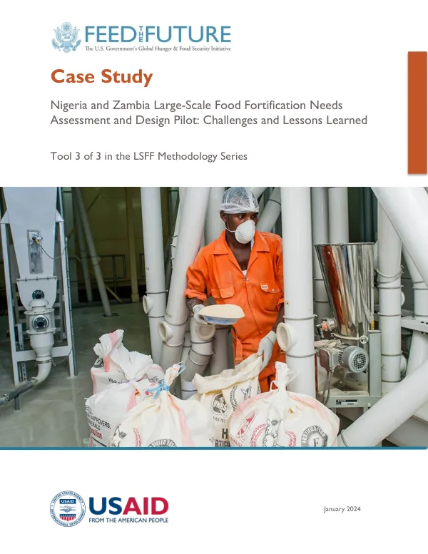 Nigeria and Zambia Large-Scale Food Fortification Needs Assessment and Design Pilot: Challenges and Lessons Learned