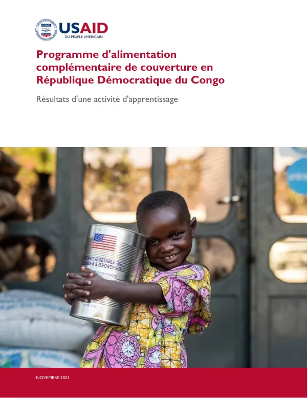 Complementary Food Coverage Program in the Democratic Republic of Congo: Results of a Learning Activity (February 2024)