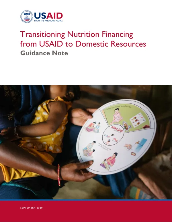 USAID Sustainable Nutrition Financing Guidance Note