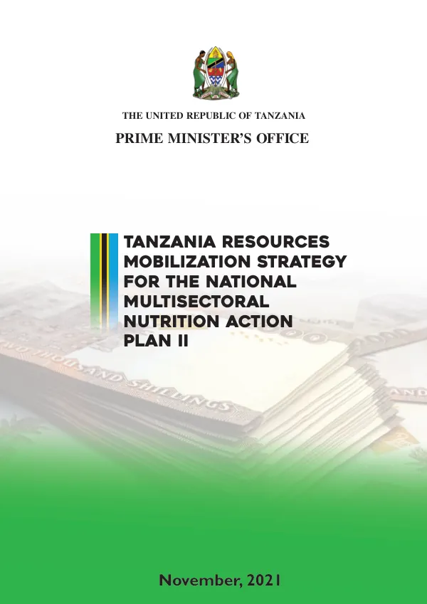 Tanzania Resources Mobilization Strategy for National Multisectoral Nutrition Action Plan II (November 2021)