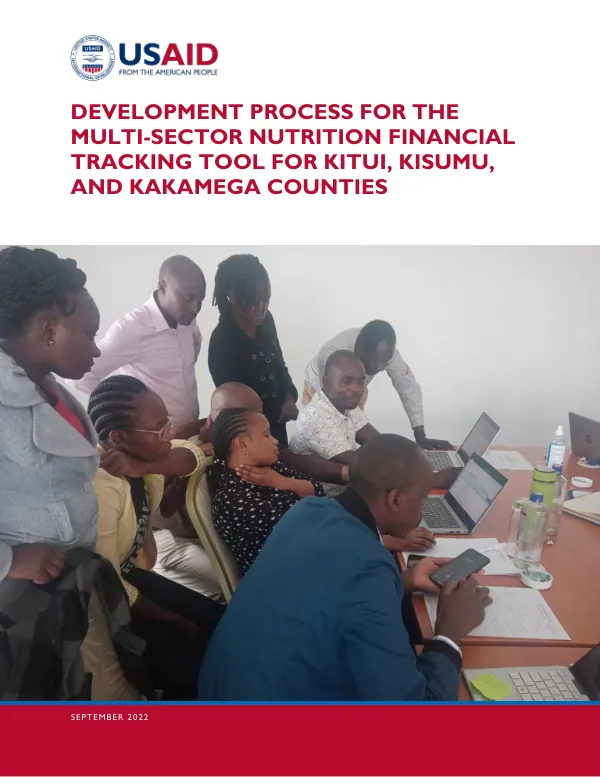 Development Process for the Multi-Sector Nutrition Financial Tracking Tool (September 2022)