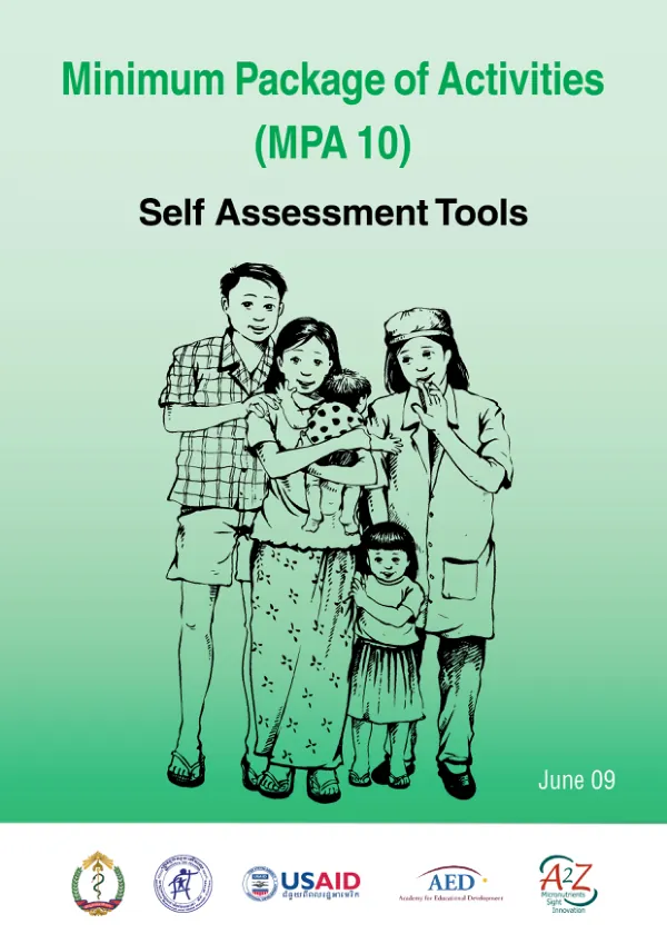 Minimum Package of Activities (MPA 10) Self-Assessment Tools (June 2009)