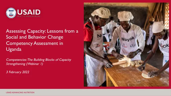 Assessing Capacity: Lessons from SBC Competency Assessment in Uganda (Webinar 1)