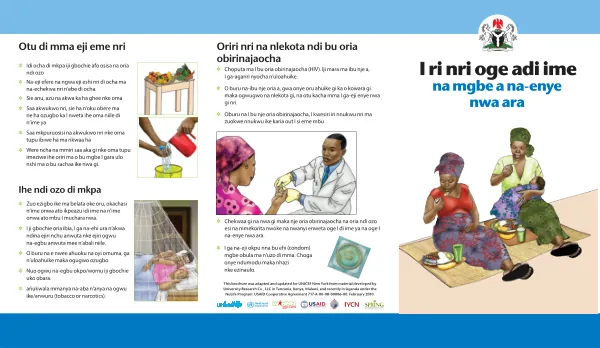 Maternal Nutrition Brochure: Pregnancy and Breastfeeding (Igbo)