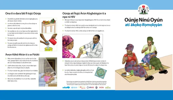 Maternal Nutrition Brochure (Yoruba): Pregnancy and Breastfeeding
