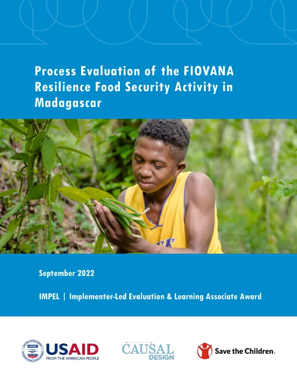 Process Evaluation of the FIOVANA Resilience Food Security Activity in Madagascar