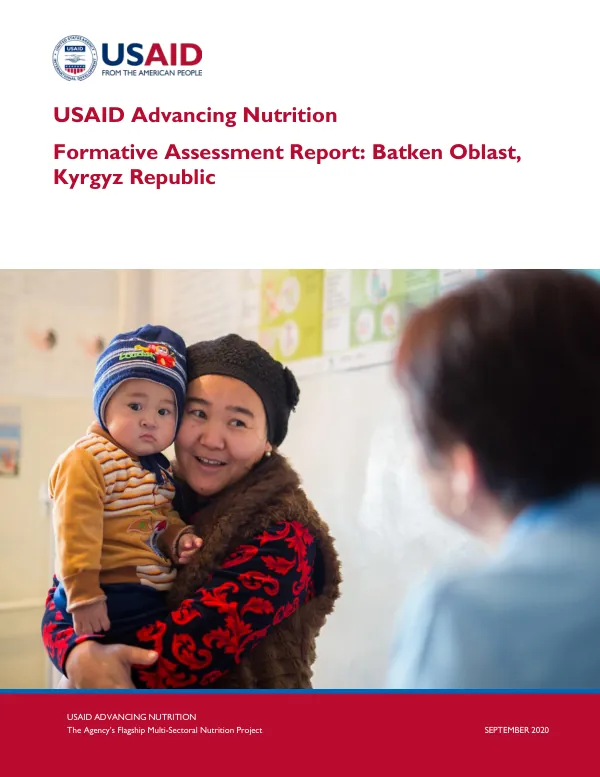 Formative Assessment: Batken Oblast, Kyrgyz Republic (September 2020)