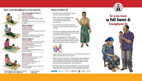 Guidelines for Feeding Babies After 6 Months (Tiv Language)
