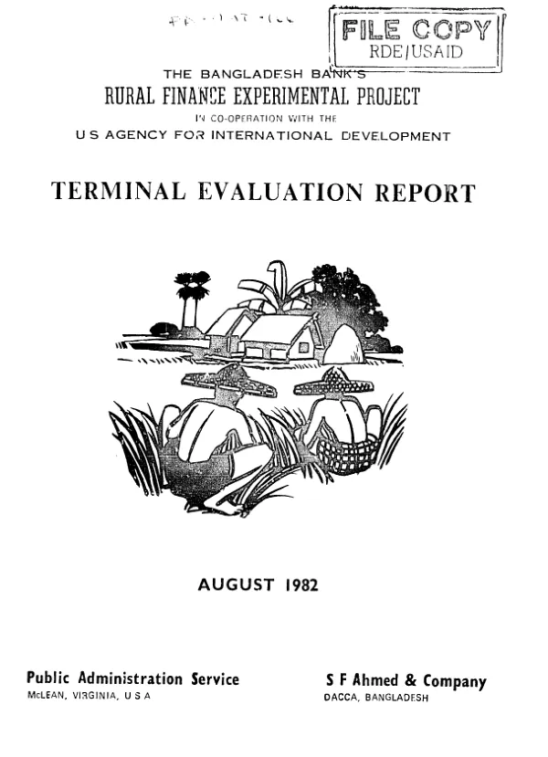 Terminal evaluation report
