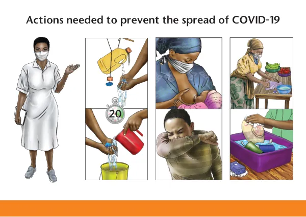 IYCF and COVID-19: Counseling Card for Preventing Spread (April 2020)
