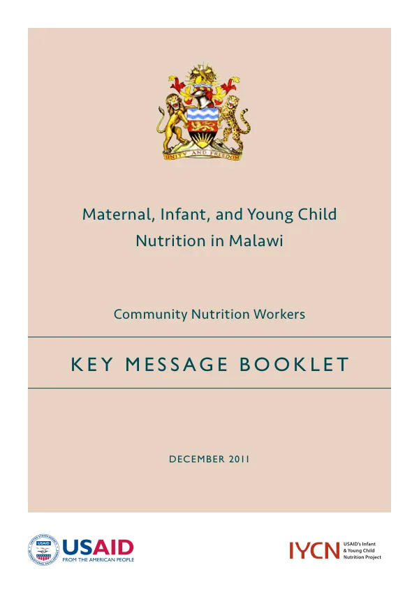 Malawi IYCN Key Messages (Dec 2011)