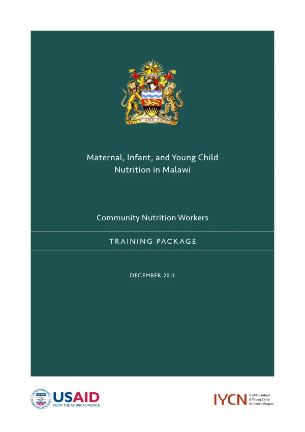 MIYCN Complete Training Package (Malawi)