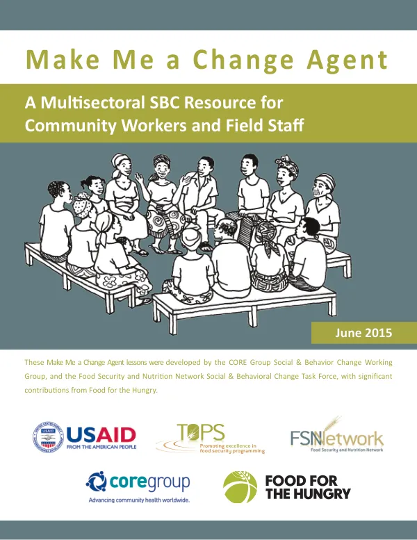 Make Me a Change Agent: Multisectoral SBC Resource