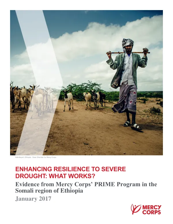 Mercy Corps PRIME Project: Enhancing Resilience to Severe Drought Full Report
