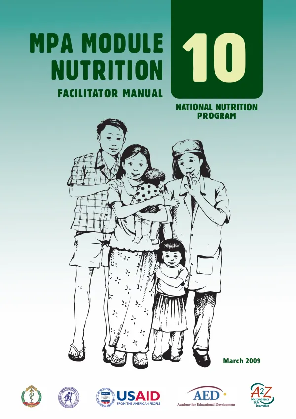 MPA Module 10: Nutrition Program Facilitator Manual