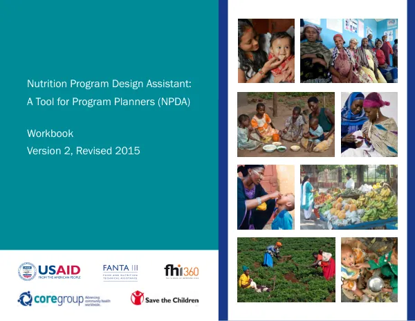 Nutrition Program Design Assistant (NPDA) Workbook