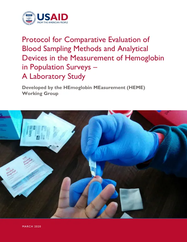 Laboratory Protocol for Hemoglobin Measurement Study