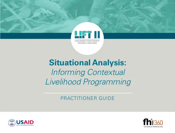 Situational Analysis for Contextual Livelihood Programming