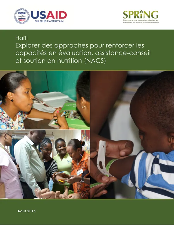Haiti: Building Capacity for Nutrition Assessment, Counseling, and Support