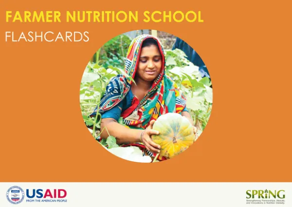 Farmer Nutrition School Flashcards (2017)