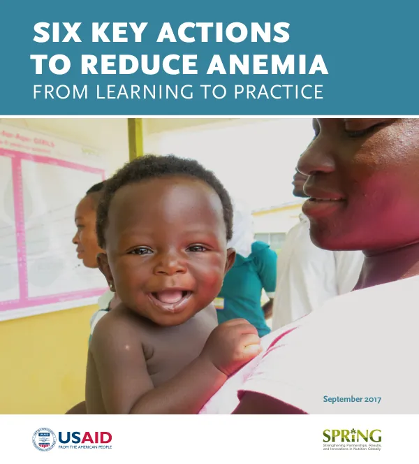 Six Key Actions to Reduce Anemia: A Project Brief from USAID and SPRING