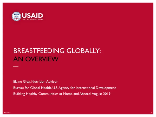 Global Breastfeeding Overview (August 2019)