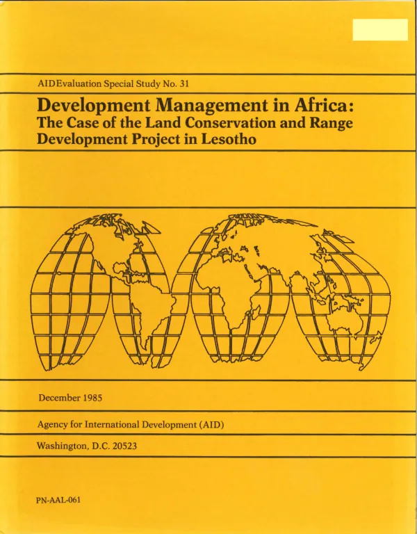 Development management in Africa : the case of the land conservation and range development project in Lesotho