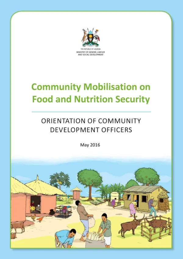 Community Mobilization Guide: Food and Nutrition Security in Uganda